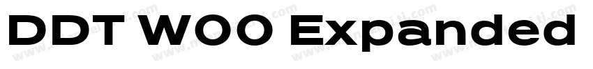 DDT W00 Expanded Heavy字体转换